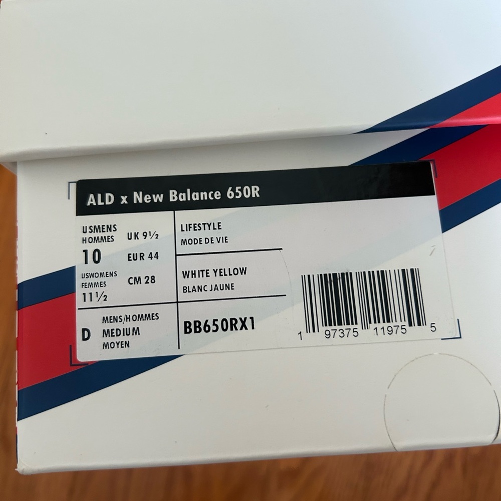 New Balance 650R Aimé Leon Dore ALD White Yellow Size 10 NWT - Picture 4 of 7